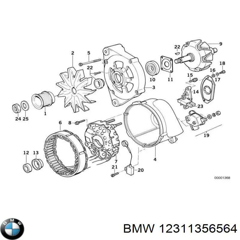  BMW 12311356564 ціна, від 28.37 USD