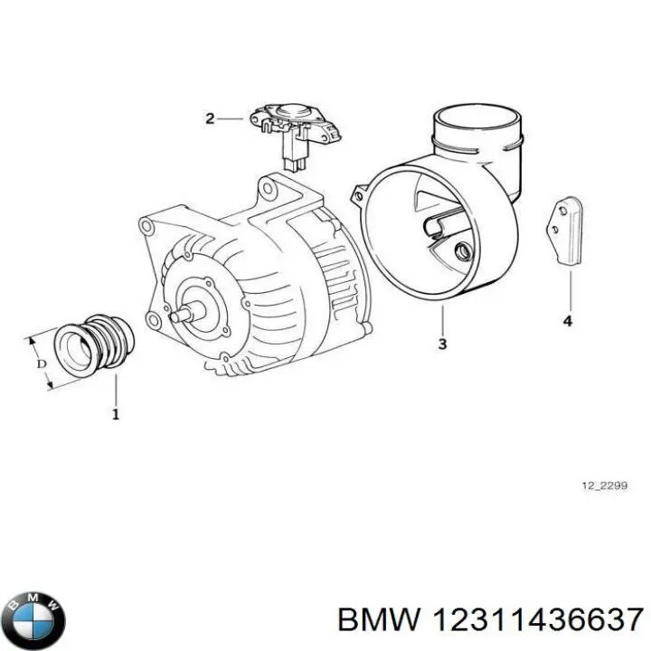 12311436637 BMW 