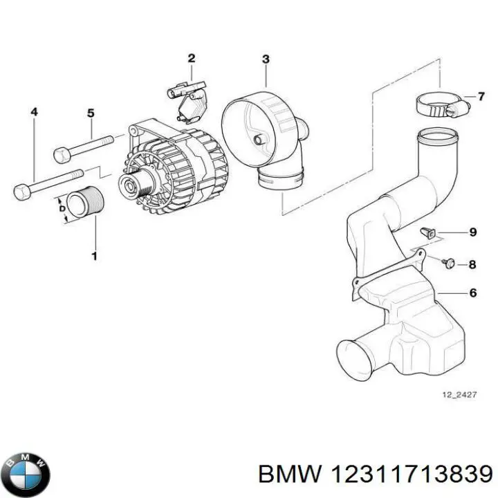 12311713839 BMW Реле-регулятор (напруги)