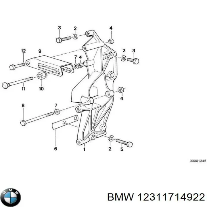 Купити 12311714922 BMW 