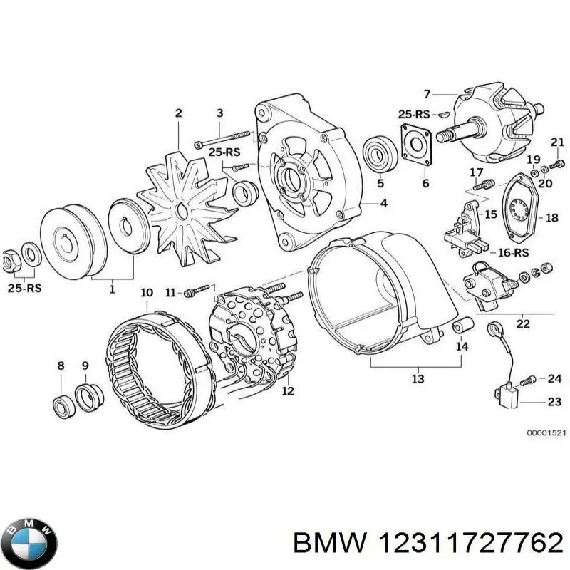  BMW 12311727762 ціна, від 30.03 USD