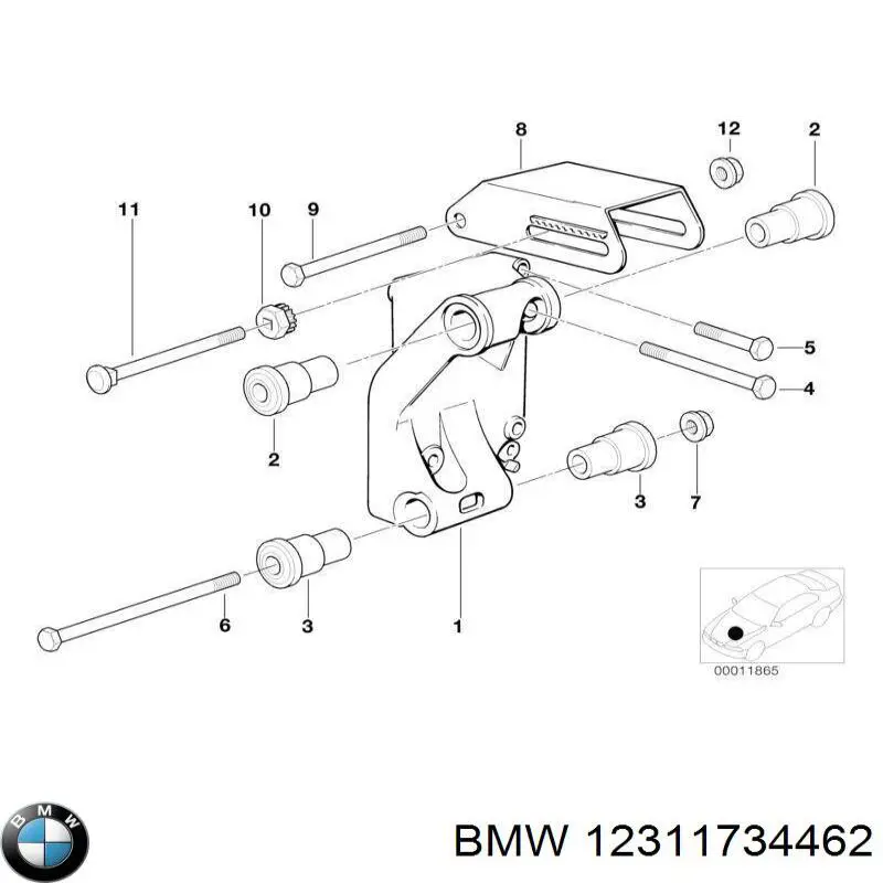  BMW 12311734462 ціна, від 42.31 USD