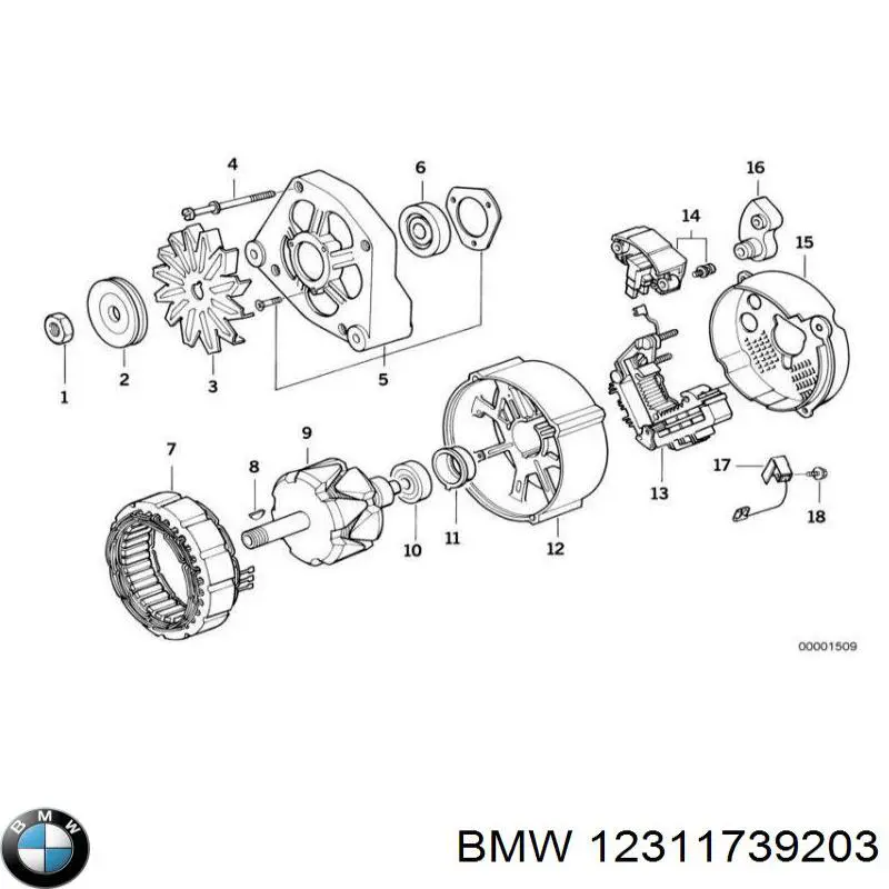 Підвісний підшипник карданного валу BMW 12311739203 ціна, від 28.91 USD