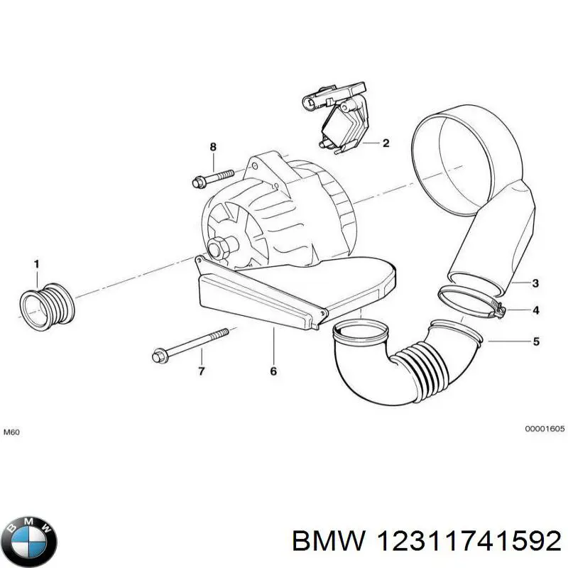 Купити 12311741592 BMW 