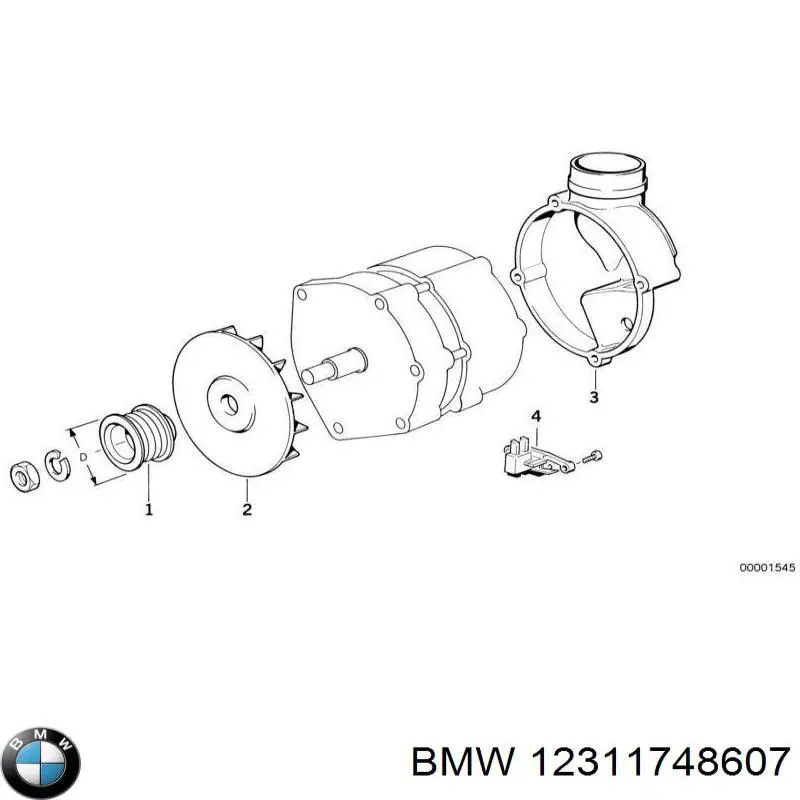 Реле зарядки генератора BMW 12311748607 ціна, від 14.17 USD