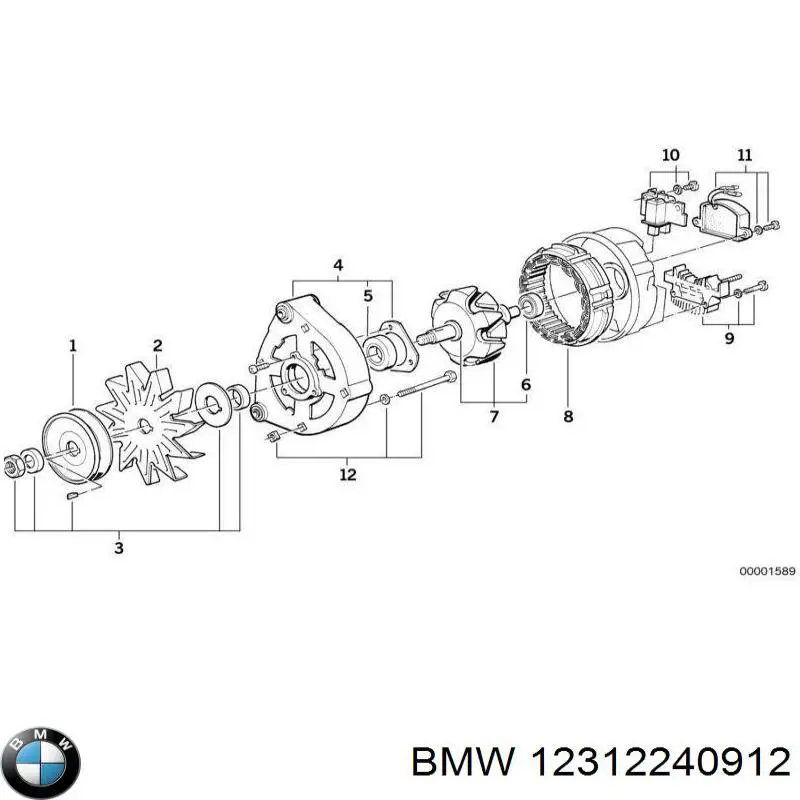 12312240912 BMW Діодний випрямляч