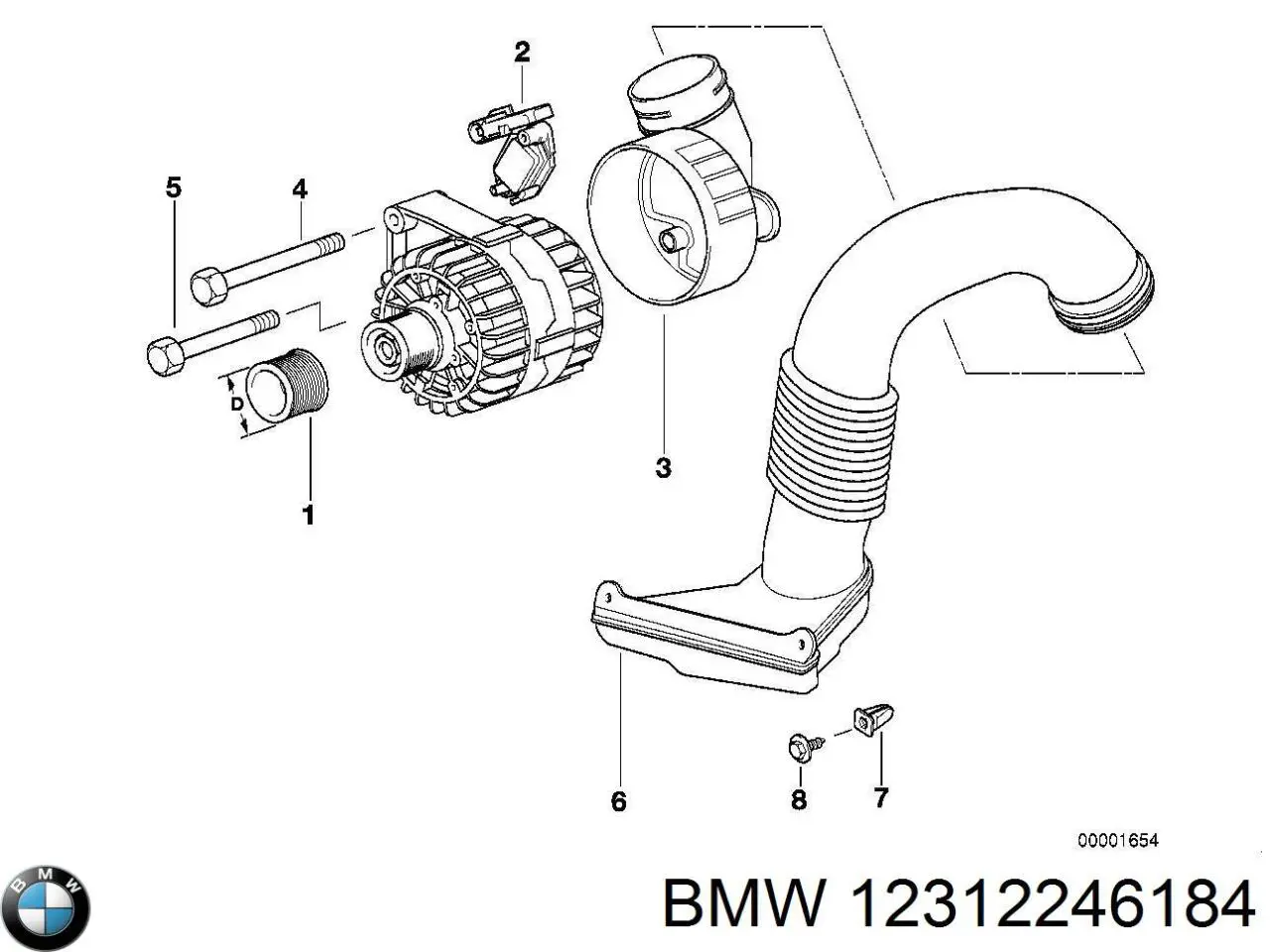  BMW 12312246184 ціна, від 11.05 USD