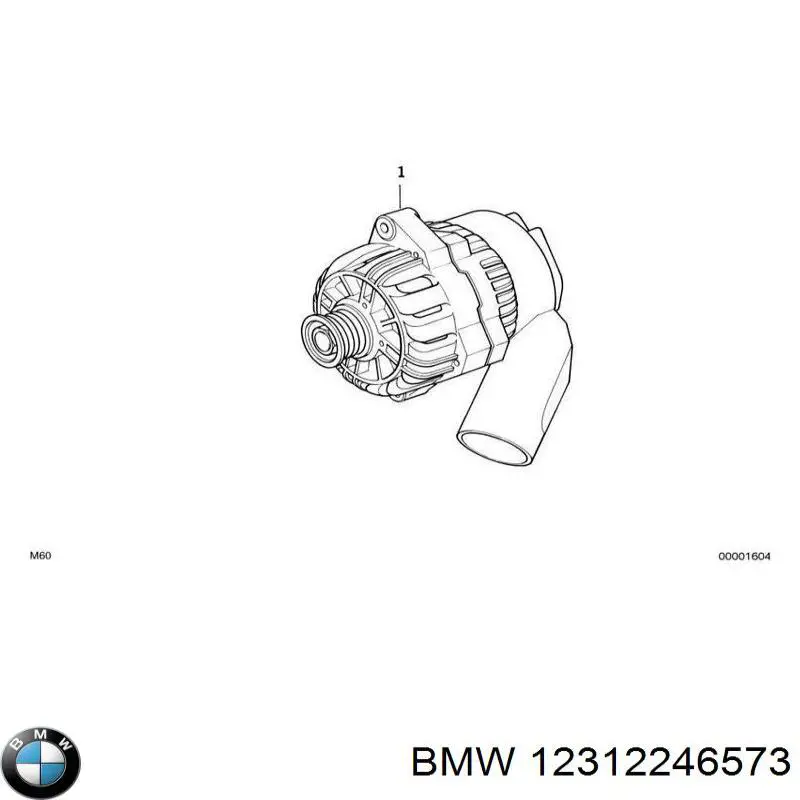 Купити 12312246573 BMW Генератор