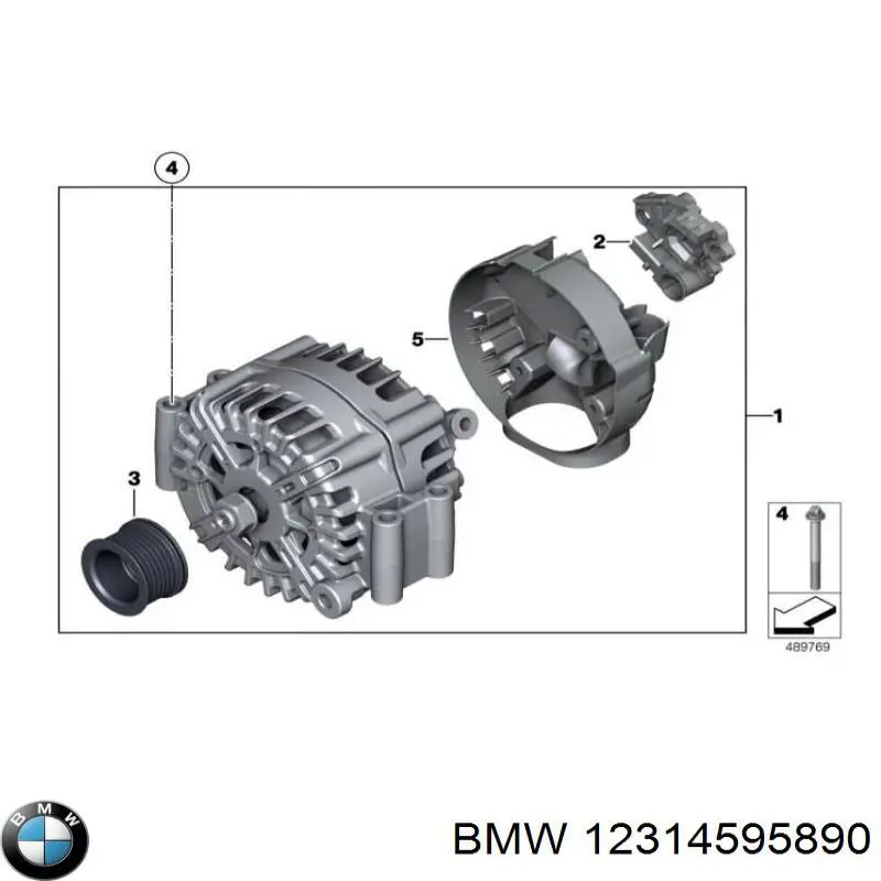 12314595890 BMW генератор