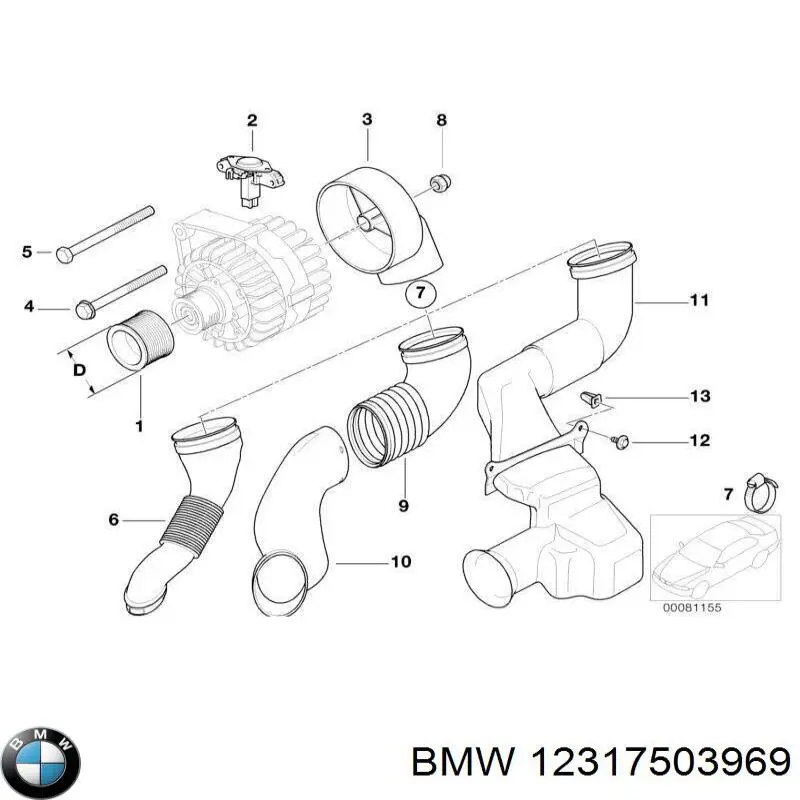  BMW 12317503969 ціна, від 19.52 USD
