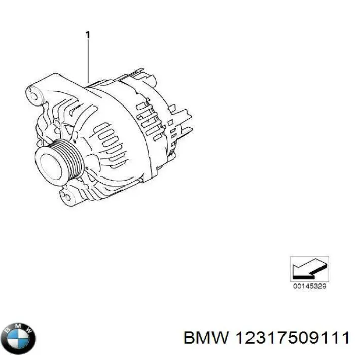 12317509111 BMW генератор
