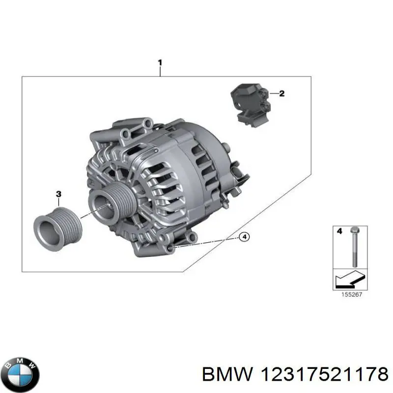 12317521178 BMW генератор