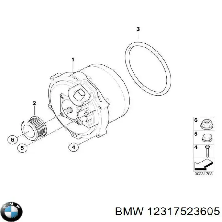 Купити 12317523605 BMW Генератор