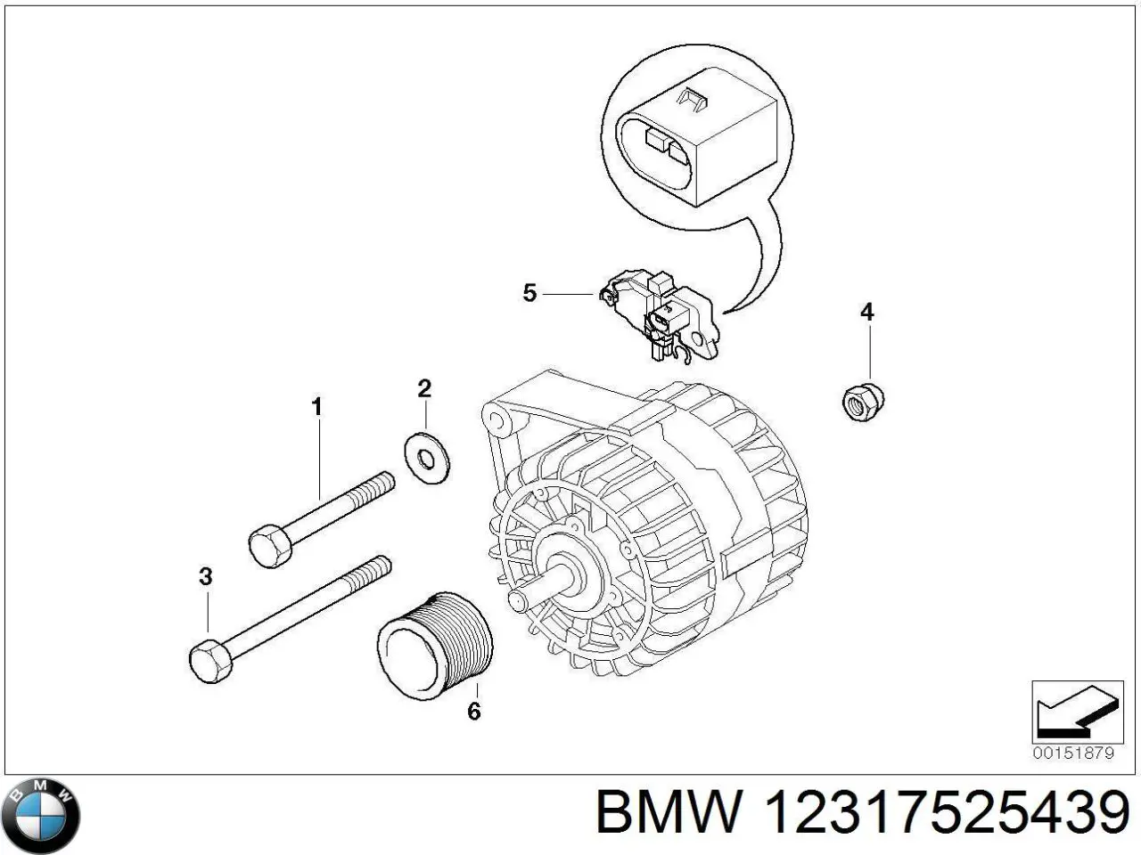 Інерційний шків BMW 12317525439 ціна, від 137.83 USD