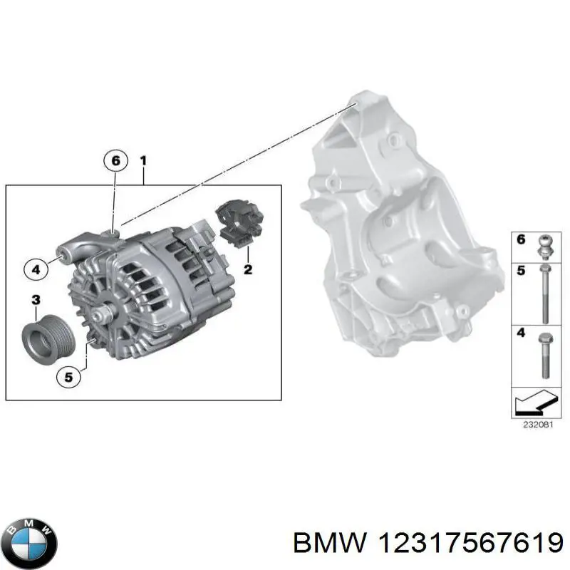 12317567619 BMW реле-регулятор генератора, (реле зарядки)