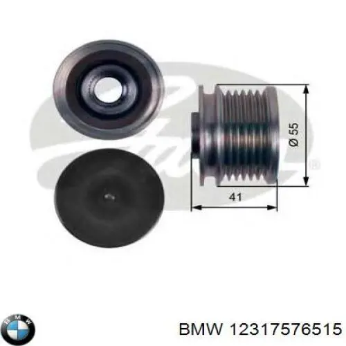 Інерційний шків BMW 12317576515 ціна, від 25.75 USD