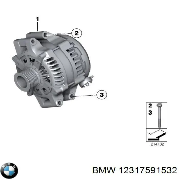 12317591532 BMW генератор