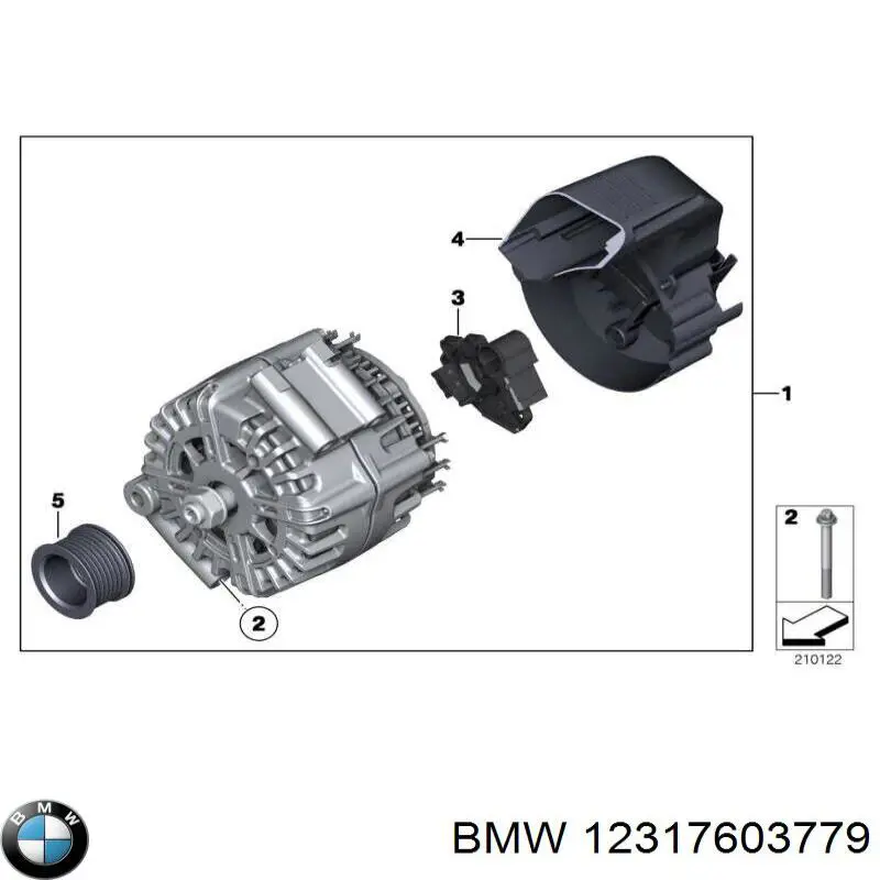 12317603779 BMW генератор