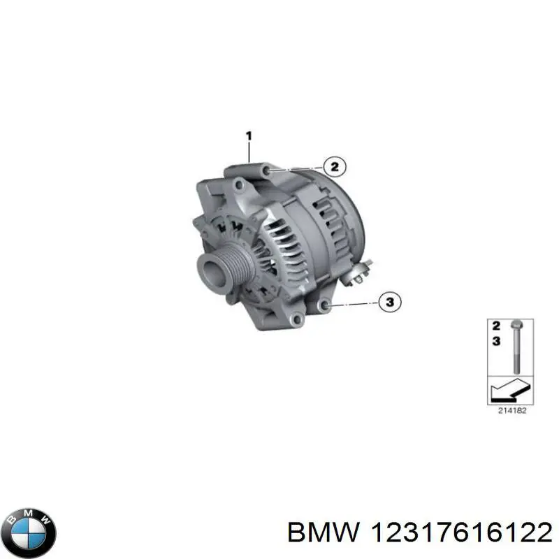 12317616122 BMW генератор