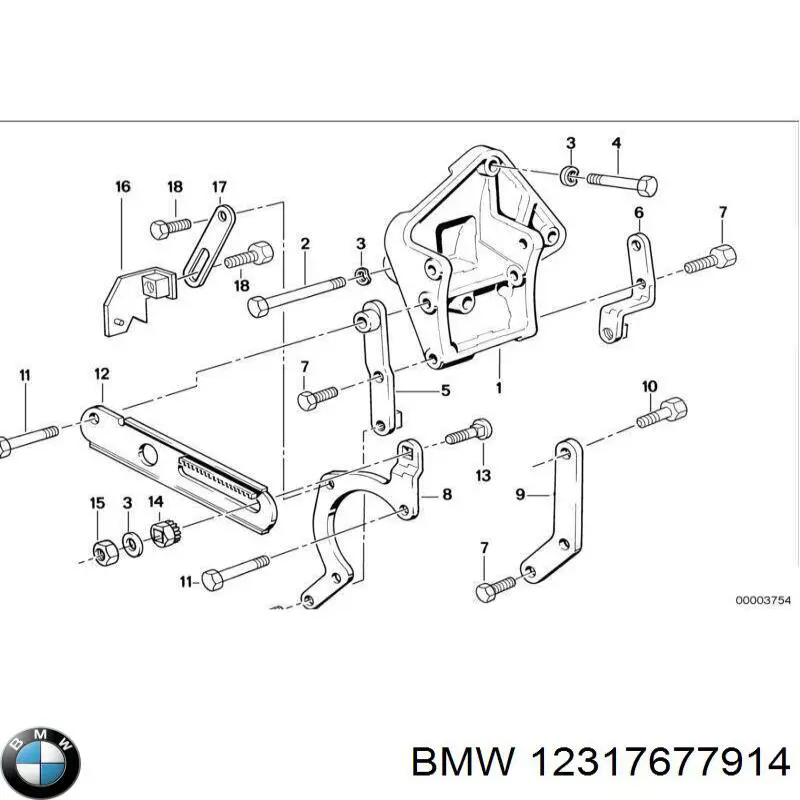 12317677914 BMW Ролик натяжителя ременя агрегатів