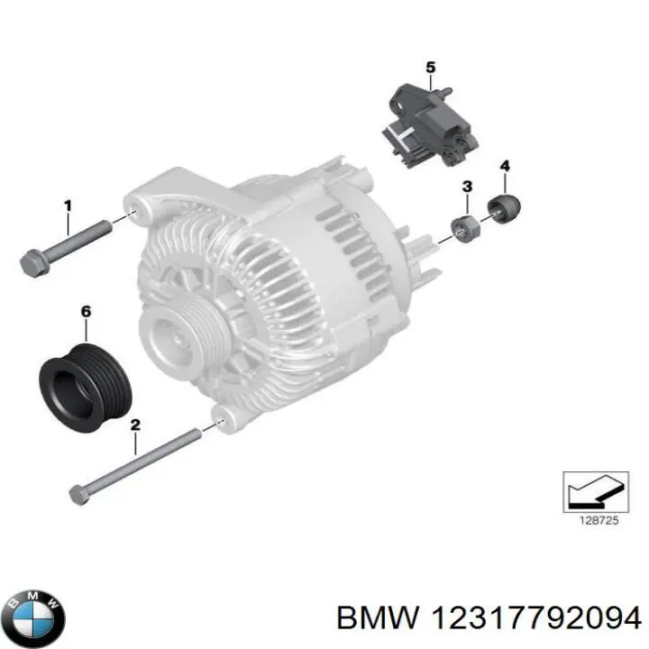 12317792094 BMW реле-регулятор генератора, (реле зарядки)