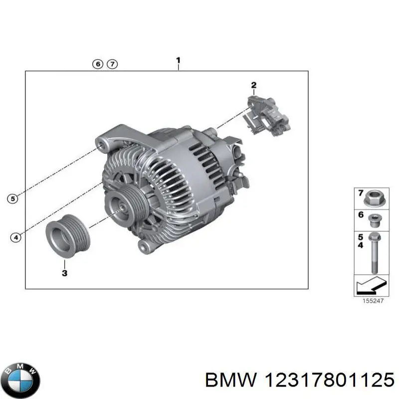 Шків водяної помпи BMW 12317801125 ціна, від 90.10 USD