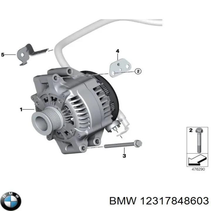 Генератор на BMW 3 (F80)