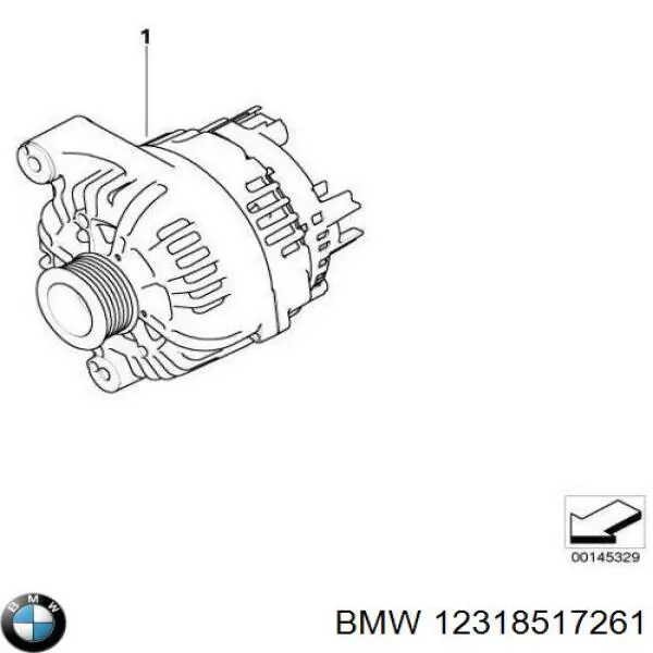 Генератор BMW 12318517261 ціна, від 141.88 USD