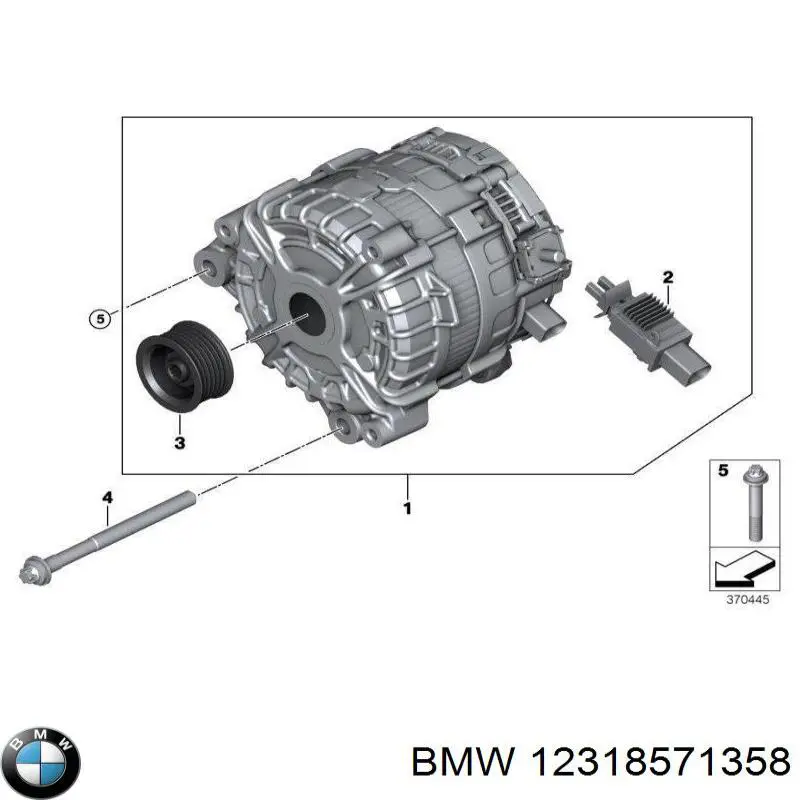12318571358 BMW генератор