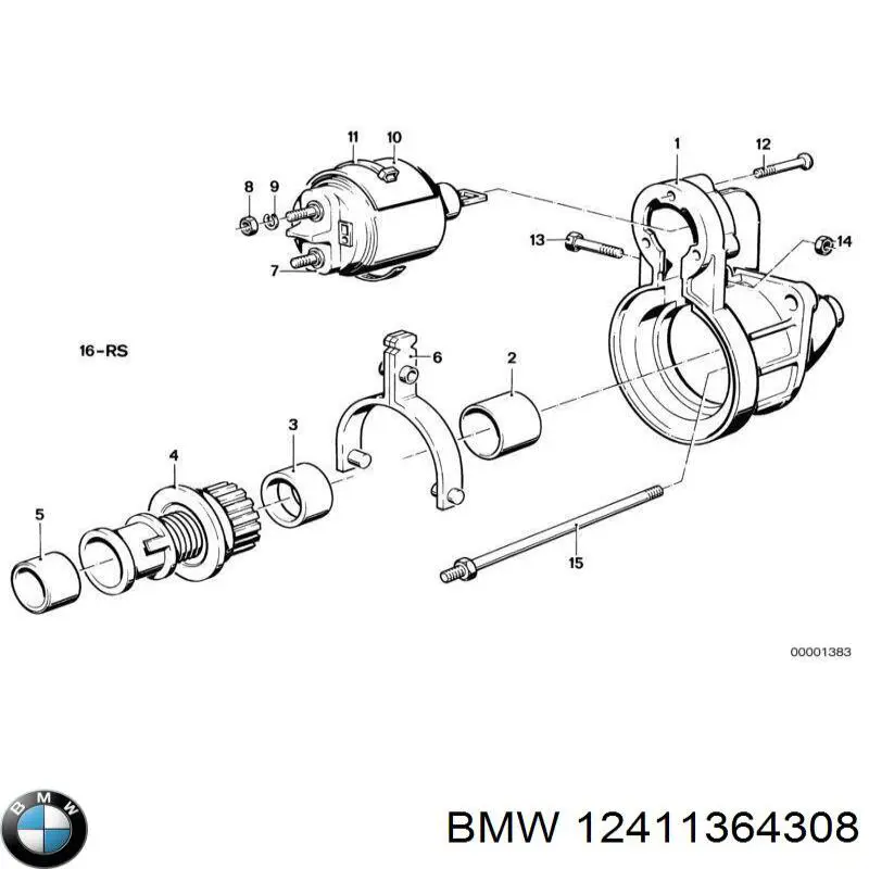 12411364308 BMW Втулки стартера