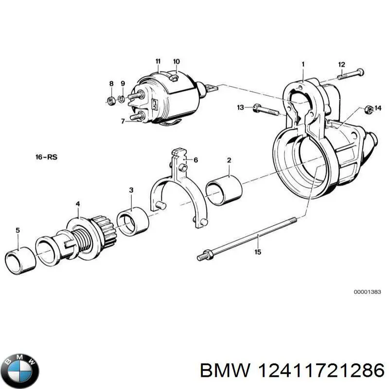 Ремкомплект втягуюче реле стартера BMW 12411721286 ціна, від 0.62 USD