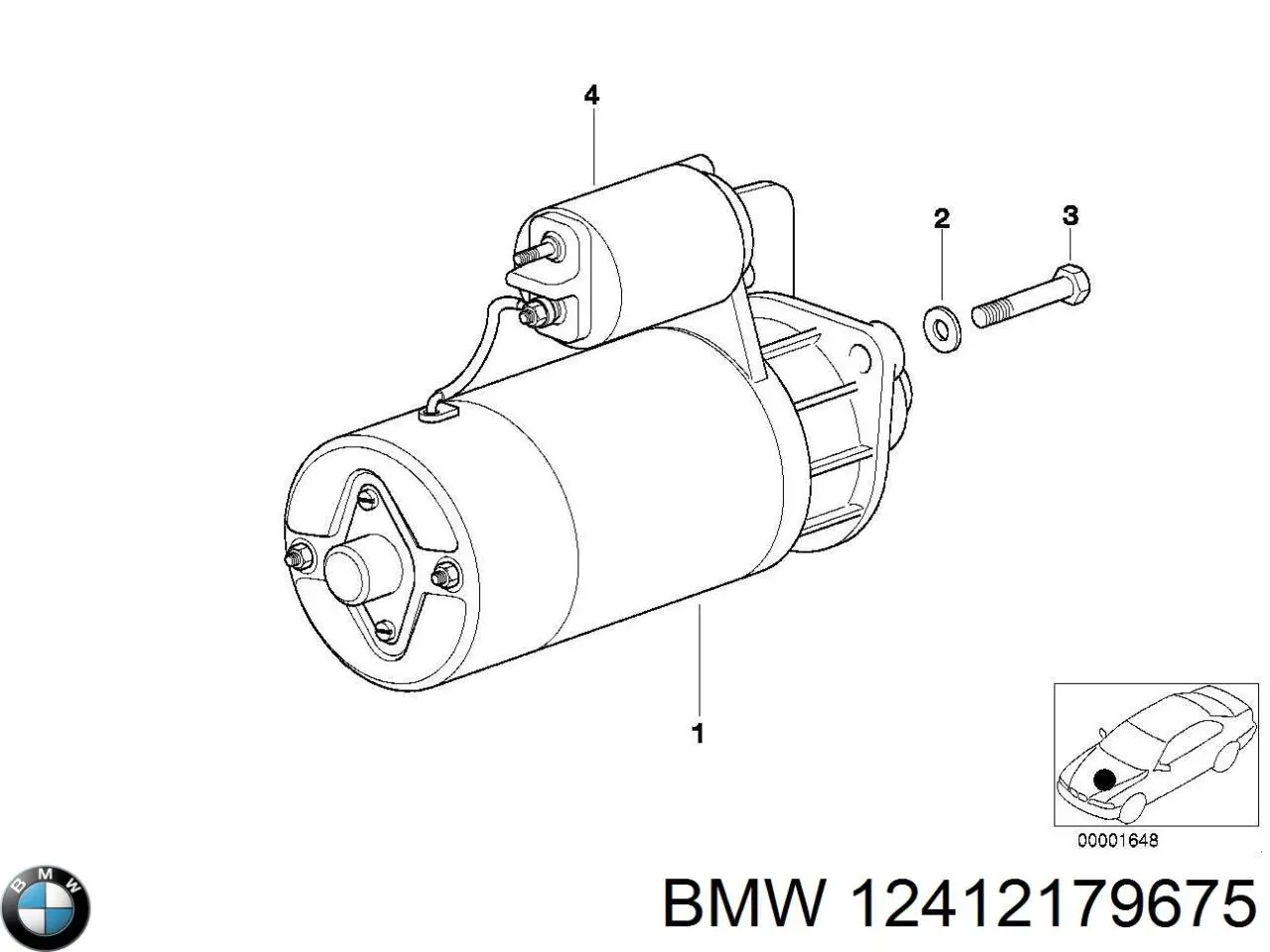 Купити 12412179675 BMW Стартер