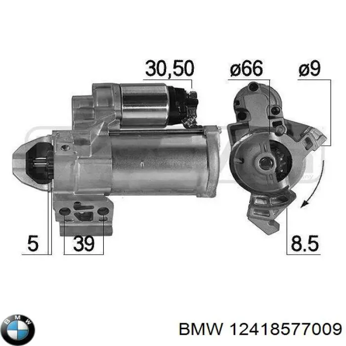 Стартер BMW 12418587708 ціна, від 114.02 USD