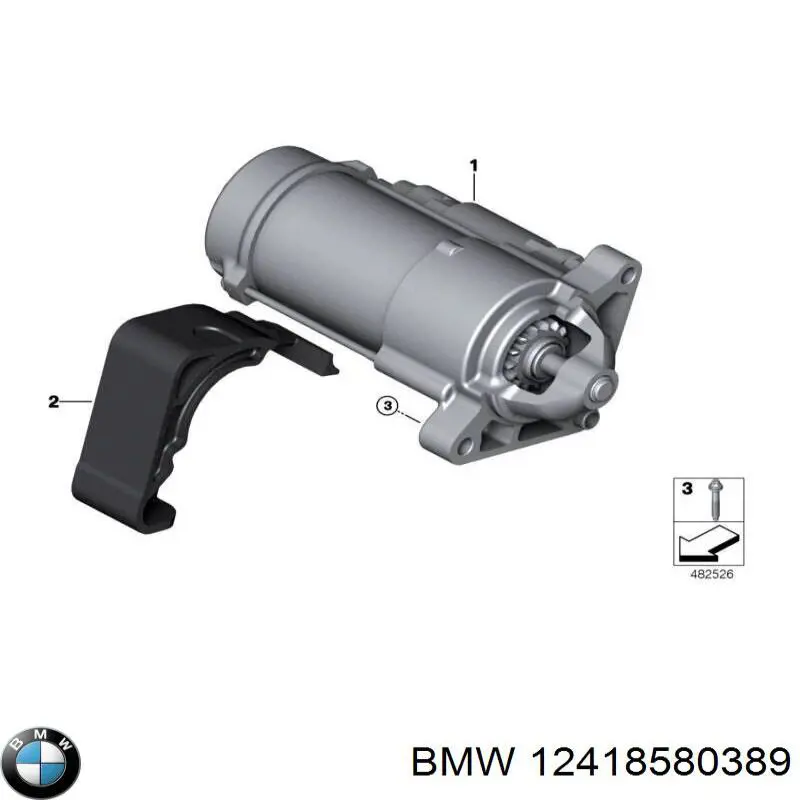 Стартер BMW 12418580389 ціна, від 90.42 USD