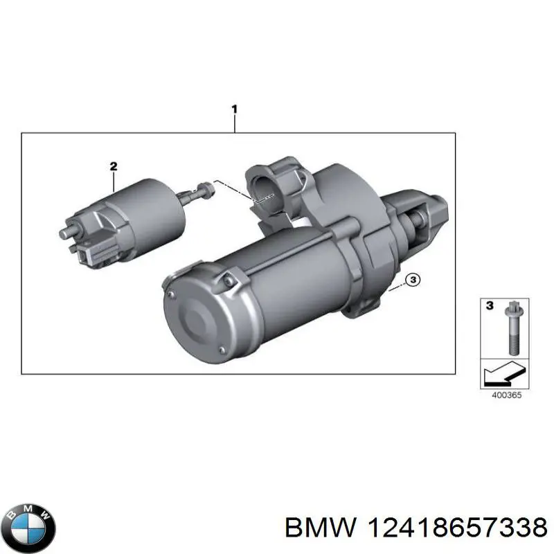 Стартер 12418657338 BMW