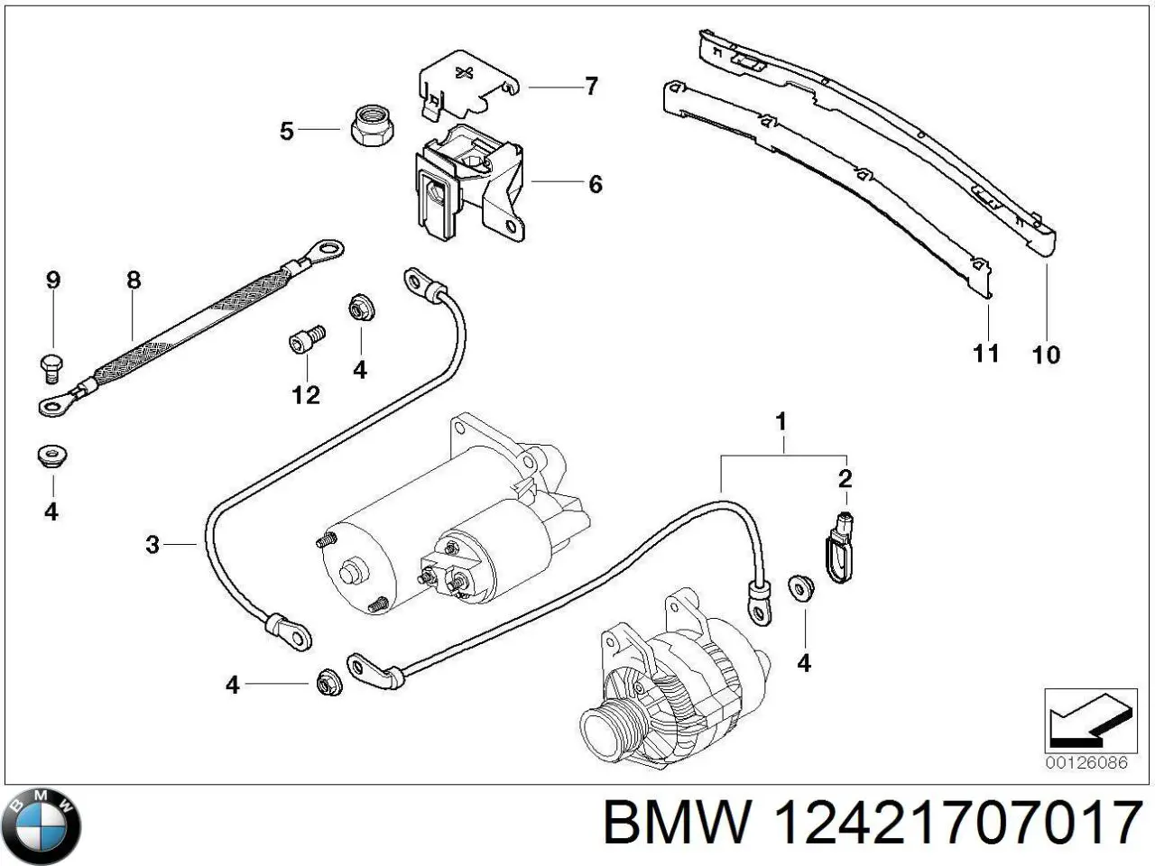  BMW 12421707017 ціна, від 29.14 USD