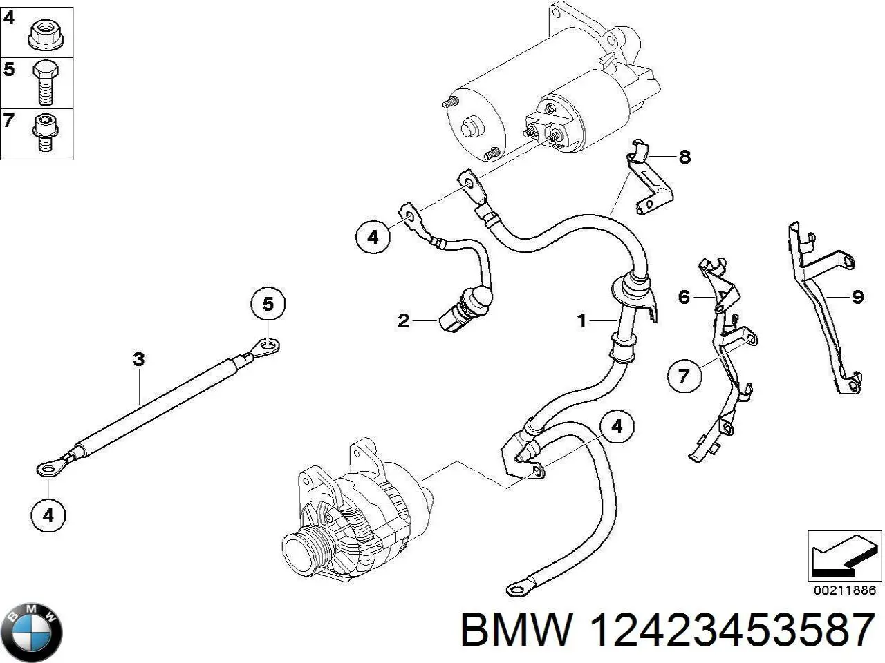  BMW 12423453587 ціна, від 189.05 USD