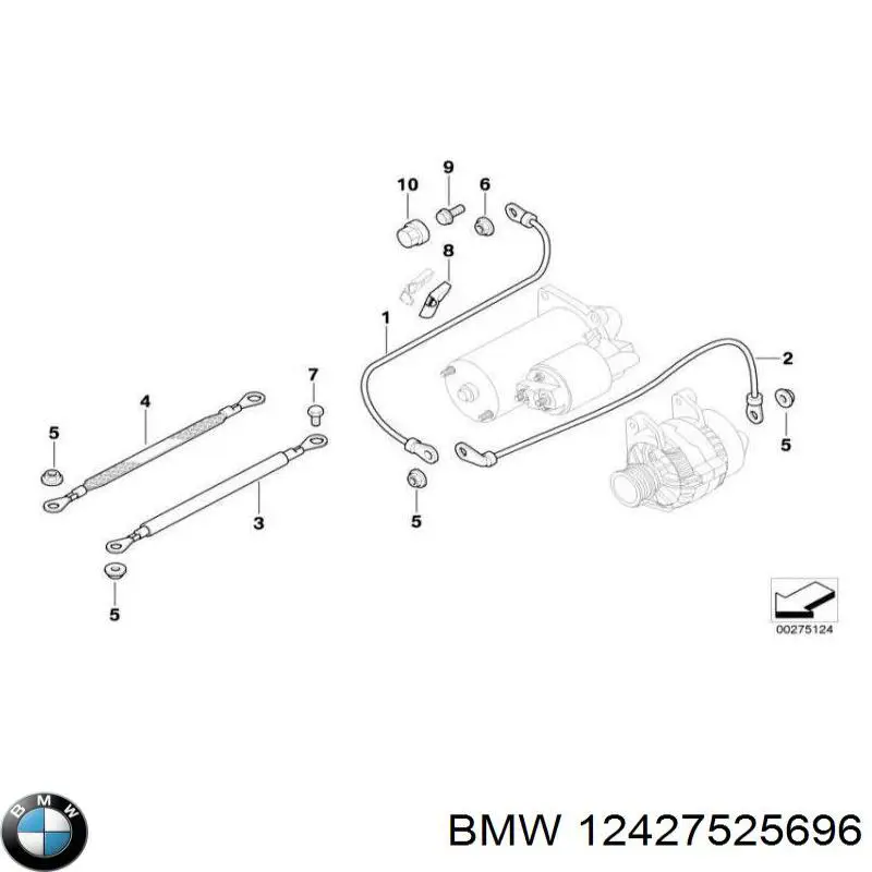  BMW 12427525696 ціна, від 17.74 USD