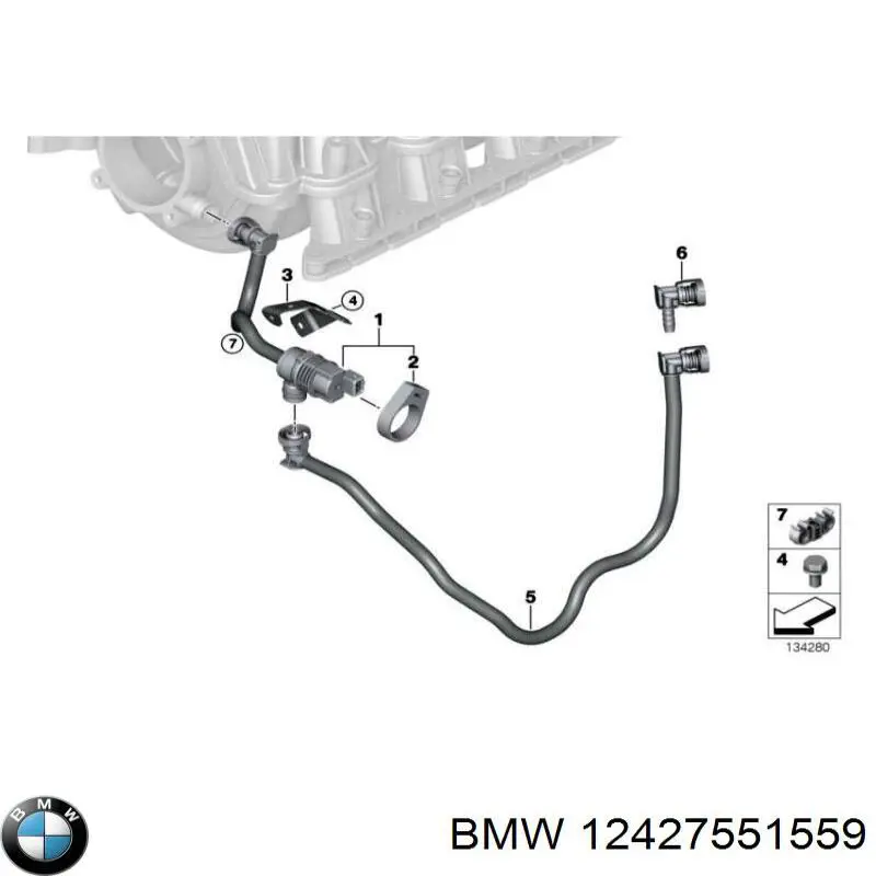 Кабель маси акумулятора (АКБ) BMW 12427551559 ціна, від 6.33 USD
