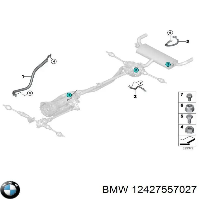 Кабель маси акумулятора (АКБ) BMW 7557027 ціна, від 29.53 USD
