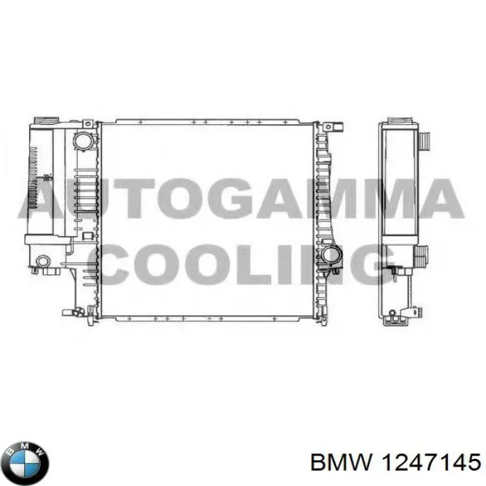 Купити 1247145 BMW Радіатор двигуна