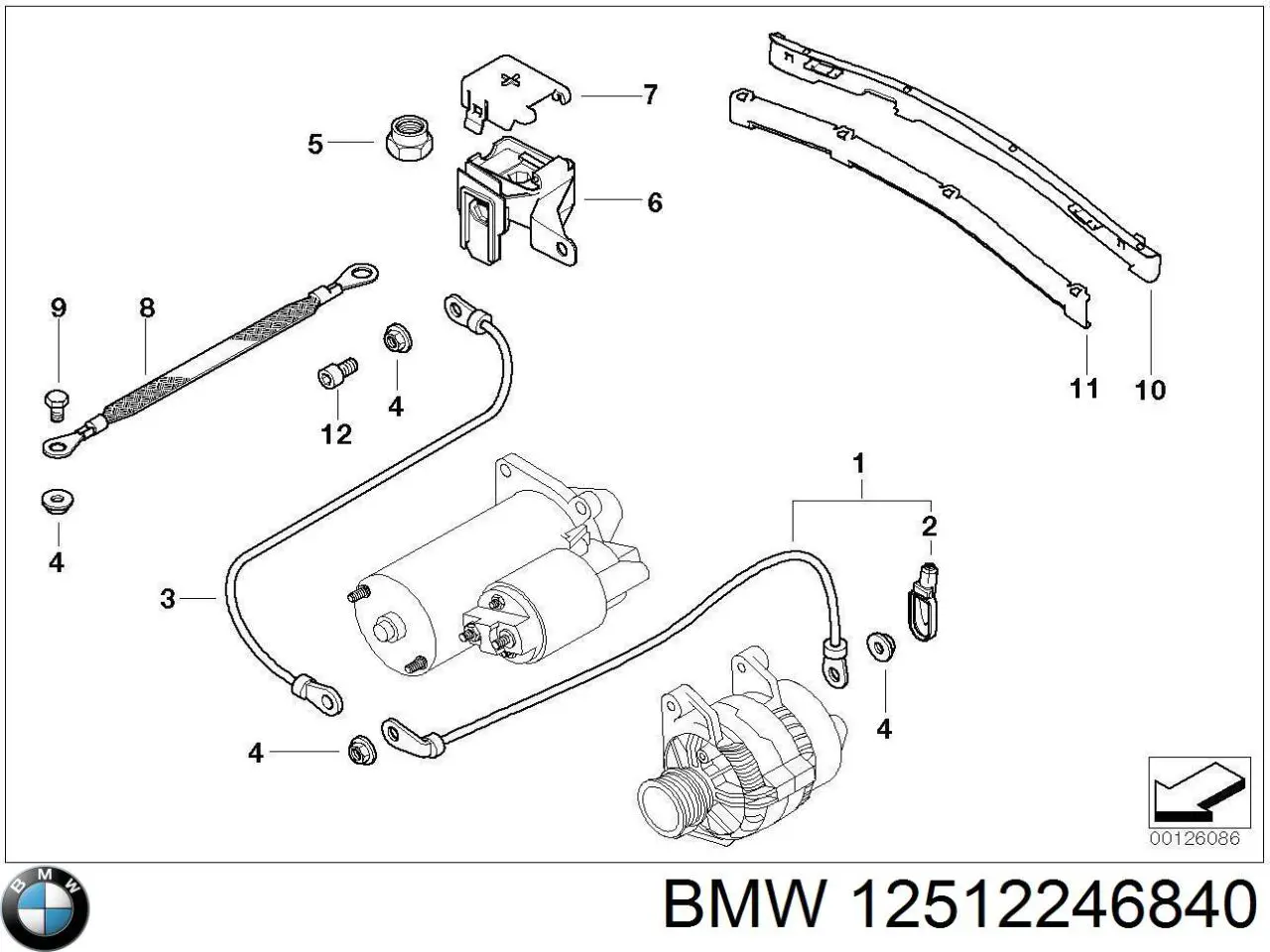 Купити 12512246840 BMW 