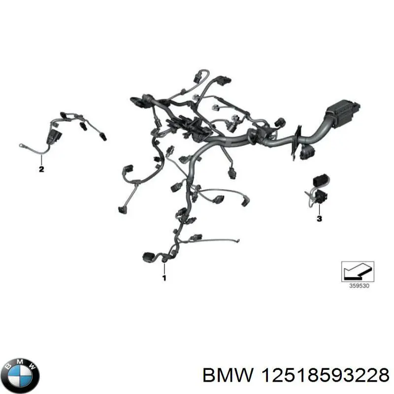 12518593228 BMW Електропроводка моторного віддсіка