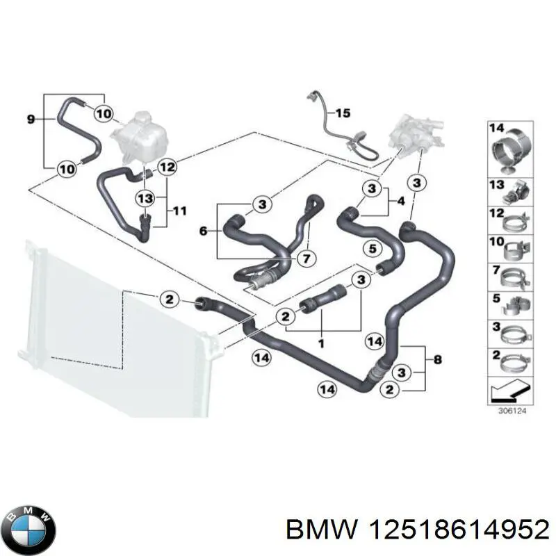 Купити 12518614952 BMW 