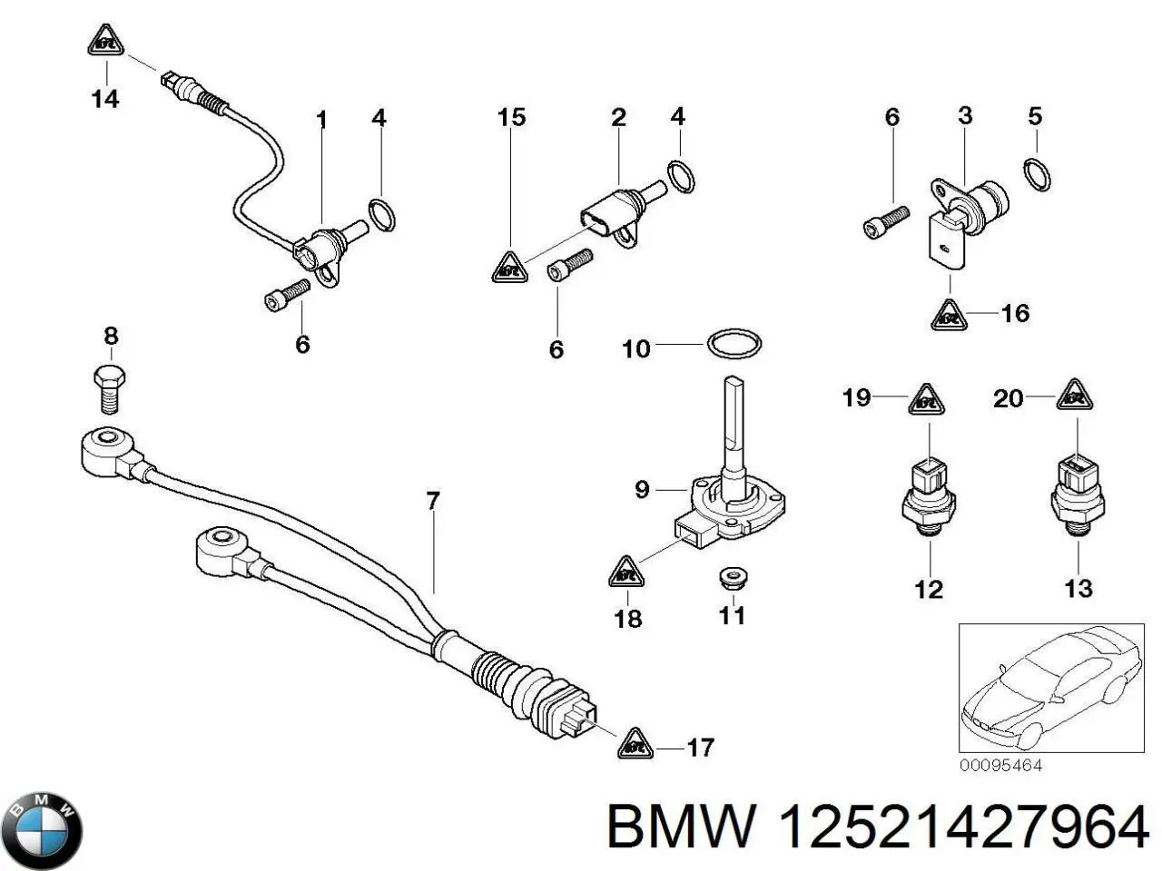  BMW 12521427964 ціна, від 6.20 USD