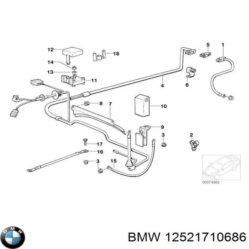 Купити 12521710686 BMW 