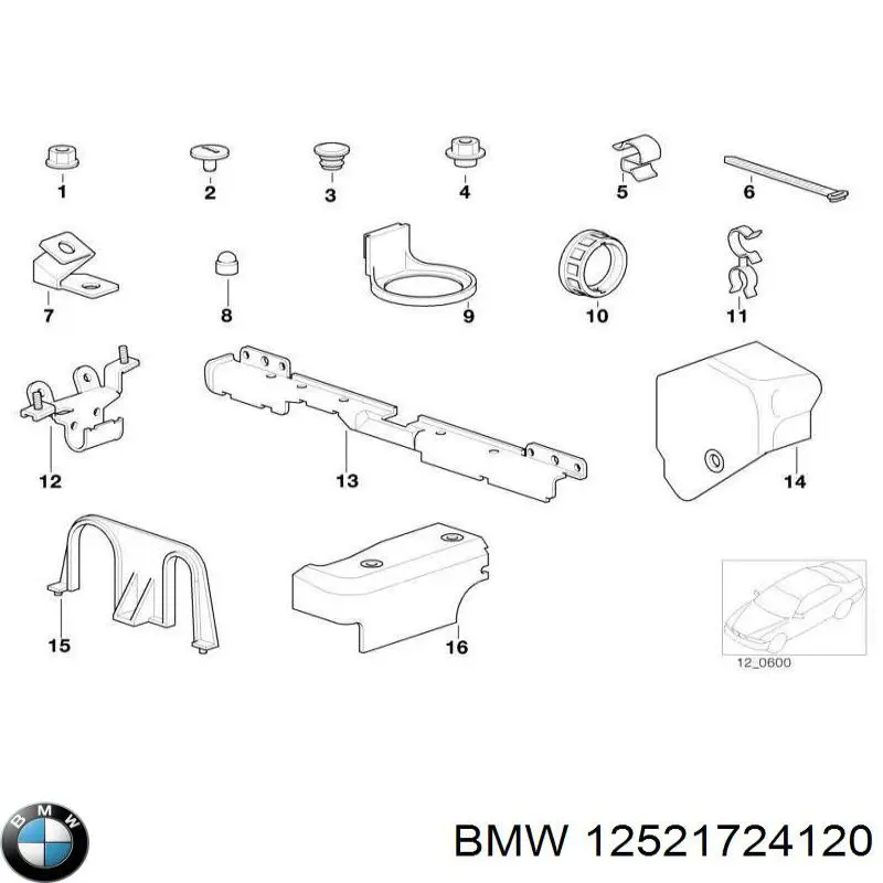  BMW 12521724120 ціна, від 8.29 USD