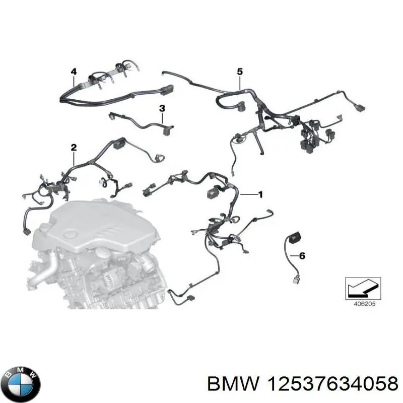 Джгут дротів АКПП BMW 12537634058 ціна, від 12.67 USD