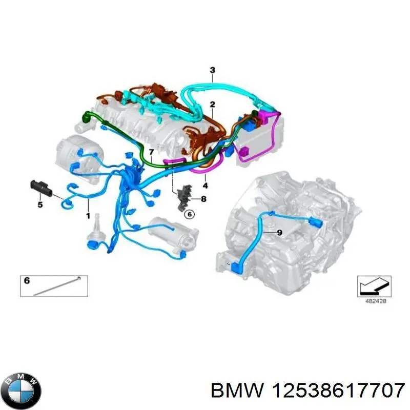 12538617707 BMW Джгут дротів АКПП