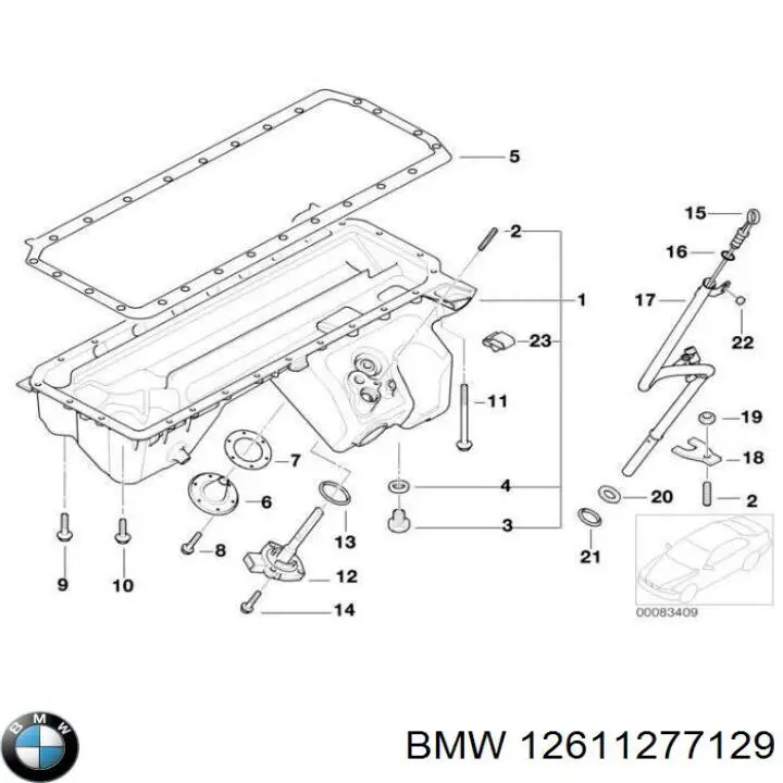 Ущільнююче кільце датчика рівня олії BMW 12611277129 ціна, від 9.10 USD